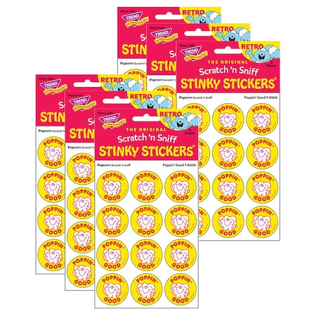 Trend Poppin Good/Popcorn Scented Stickers, 144PK T83616